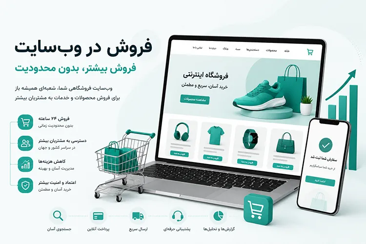فروش در وبسایت؛ چرا داشتن فروشگاه اینترنتی برای هر کسبوکاری ضروری است؟